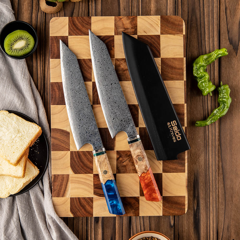 Saya Japanese Magnetic Knife Sheath: Walnut