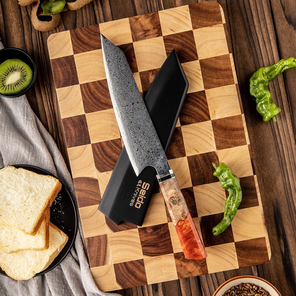 Saya Japanese Magnetic Knife Sheath: Walnut