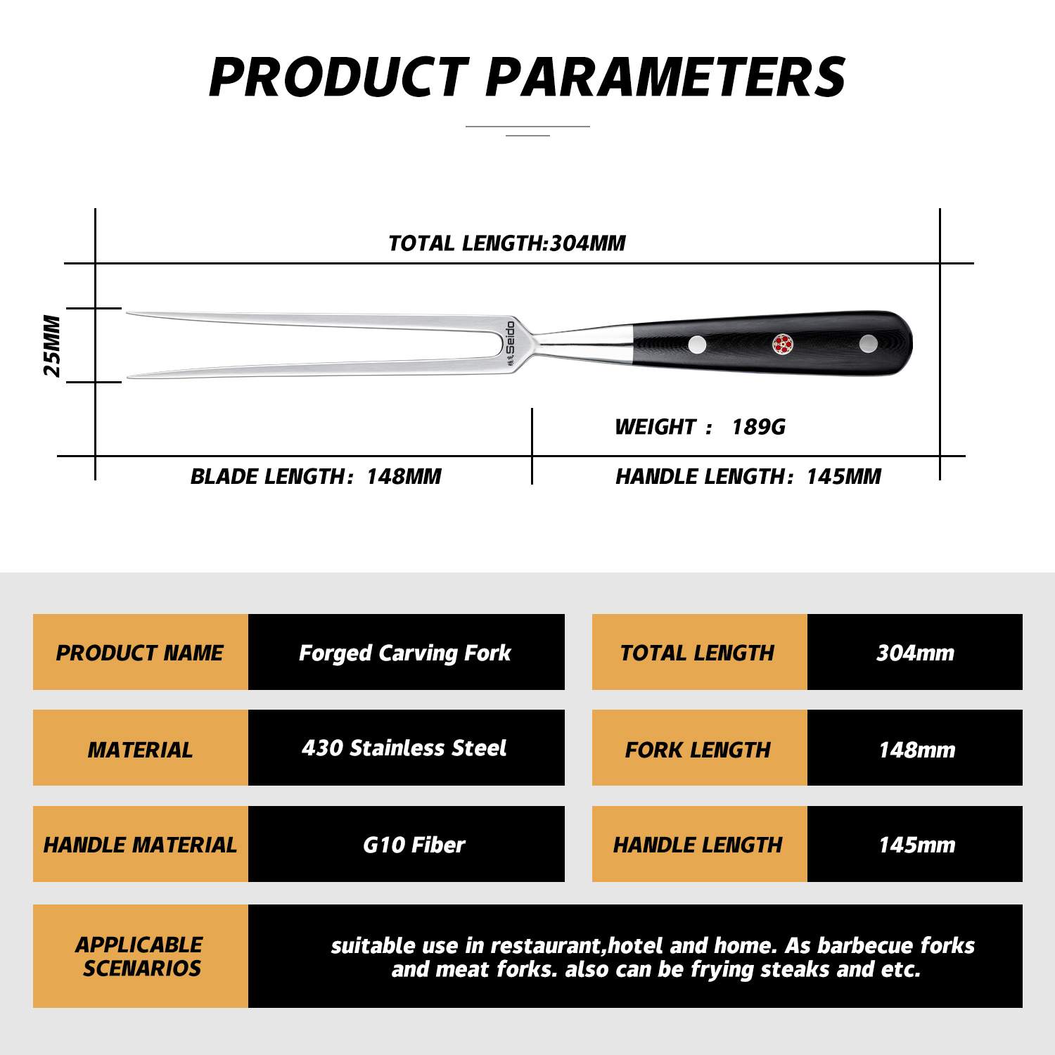 Shujin Meat & Carving Fork