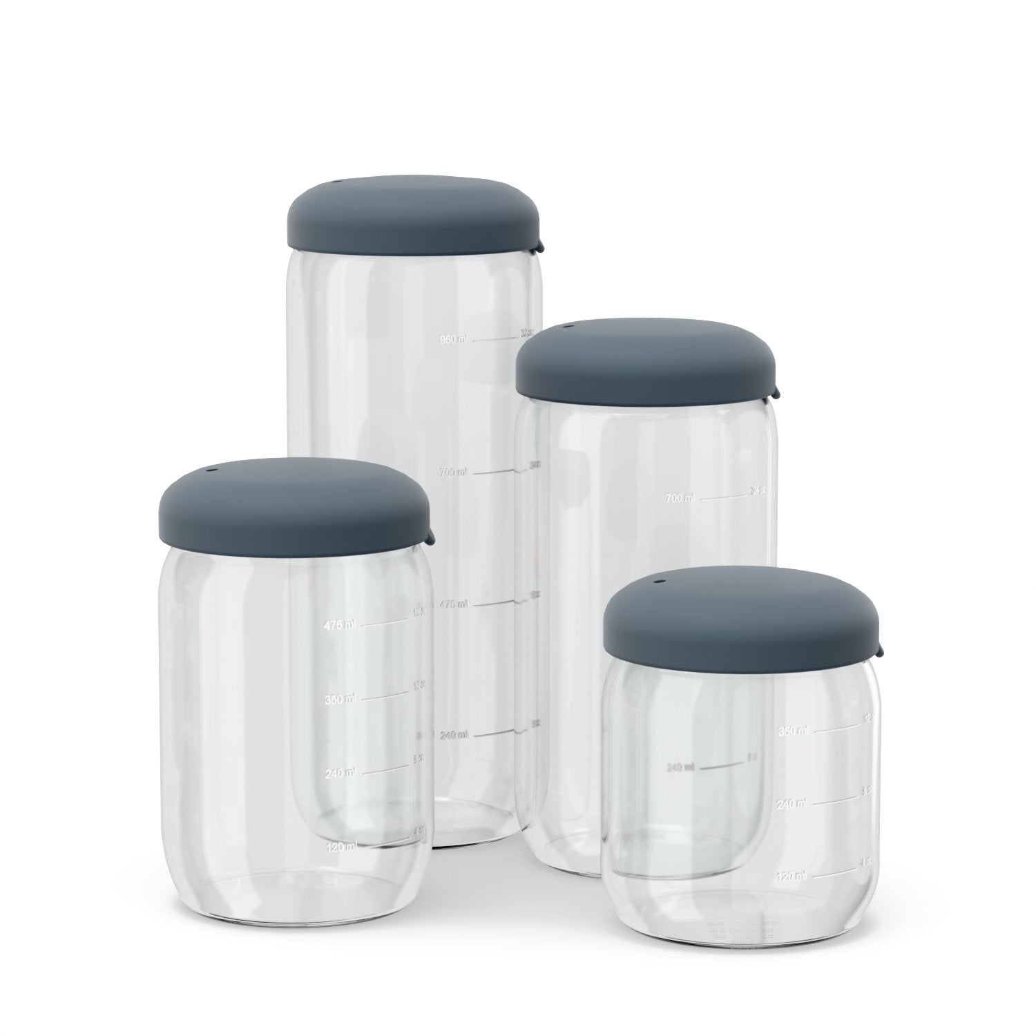 Food Storage Jar in Borosilicate Glass 34 oz - Storm