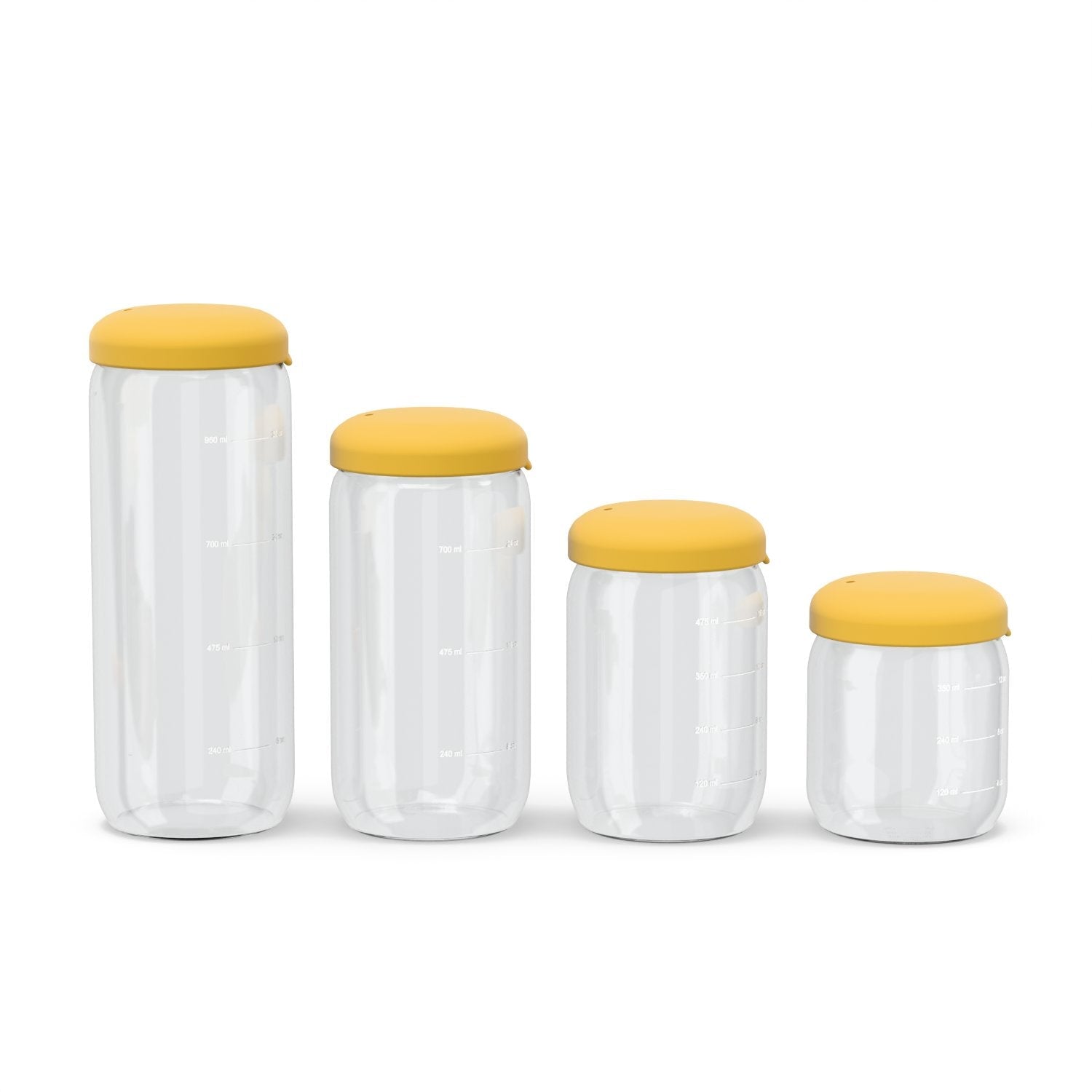 Food Storage Jar in Borosilicate Glass 17 oz - Mimosa
