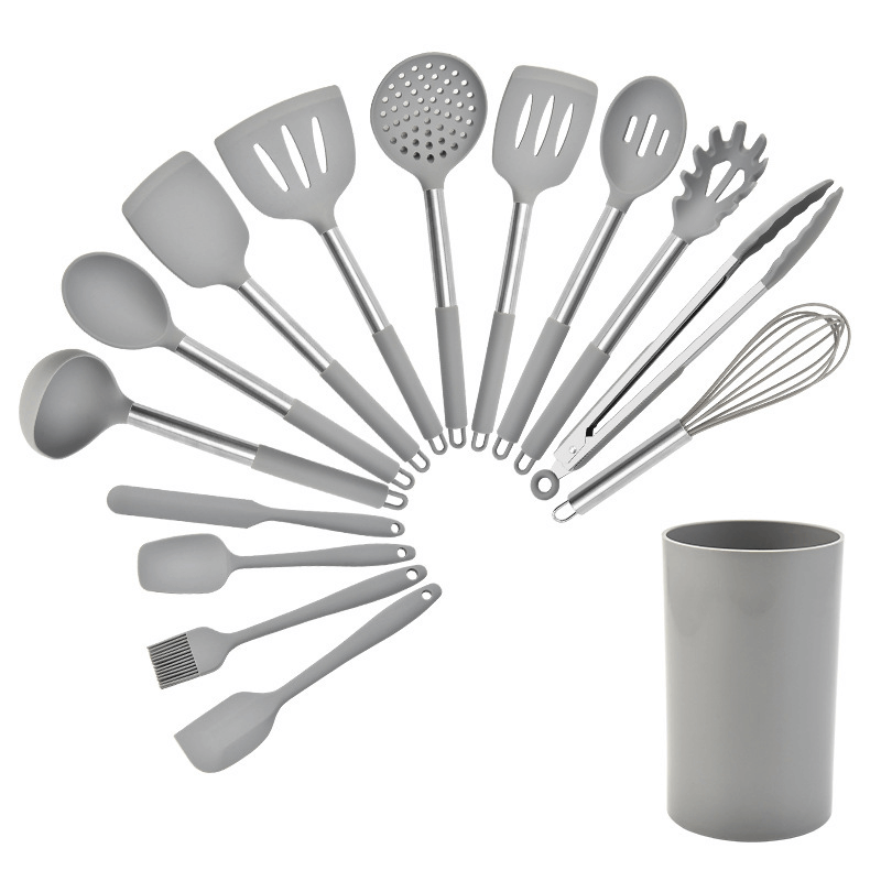 15 Piece Silicone Kitchen Utensil Set
