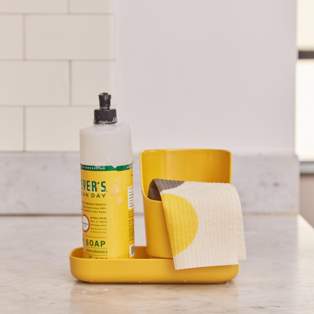 Duo Sink Caddy Organizer & Soap Dispenser - Lemon