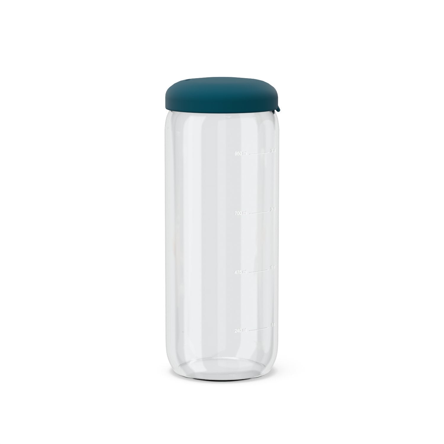 Food Storage Jar in Borosilicate Glass 34 oz - Blue Abyss