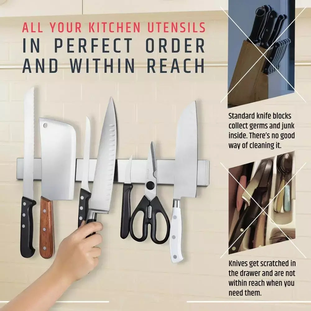 Stainless Steel Magnetic Knife Strip