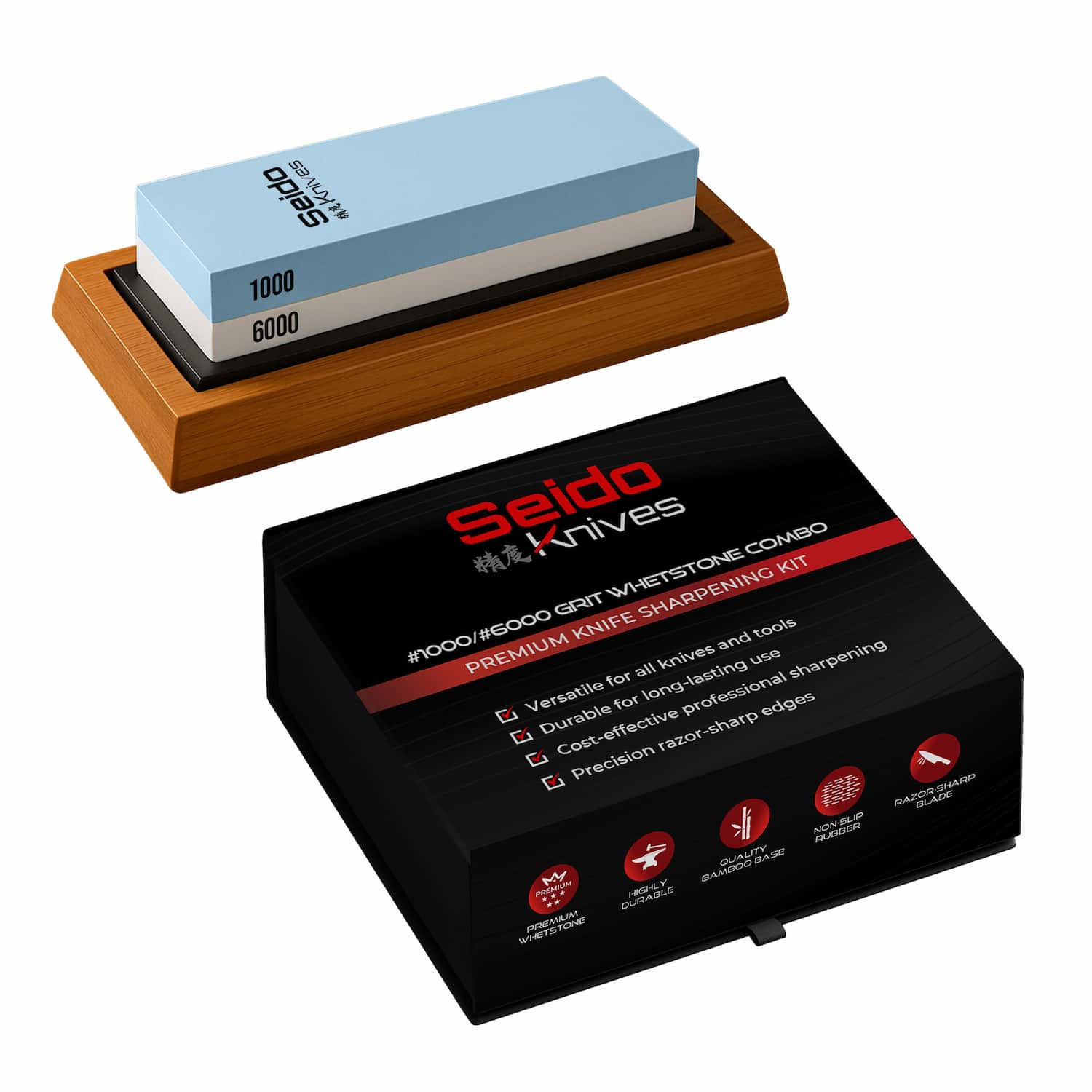 1000/6000 Grit Whetstone Knife Sharpening Stone