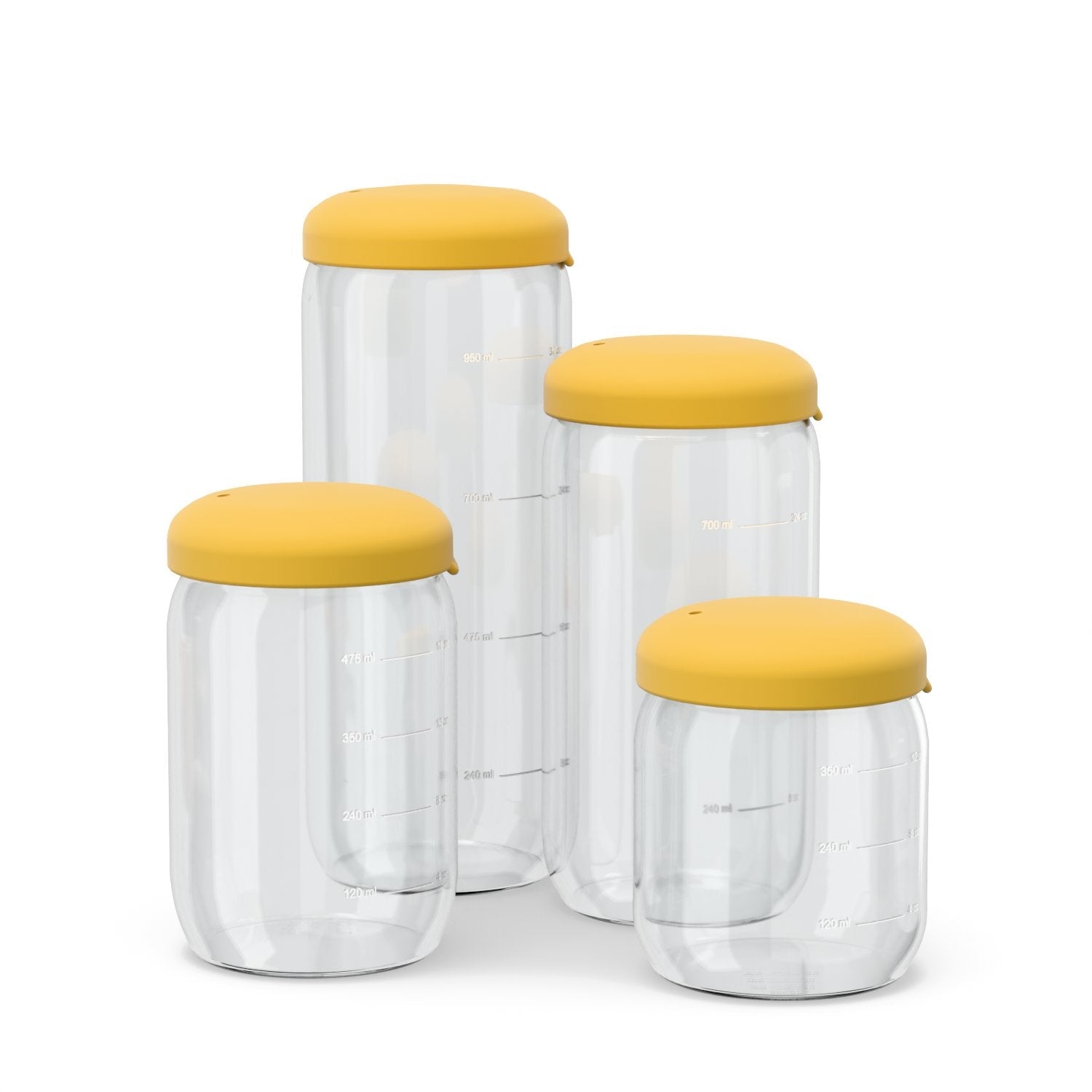Food Storage Jar in Borosilicate Glass 17 oz - Mimosa